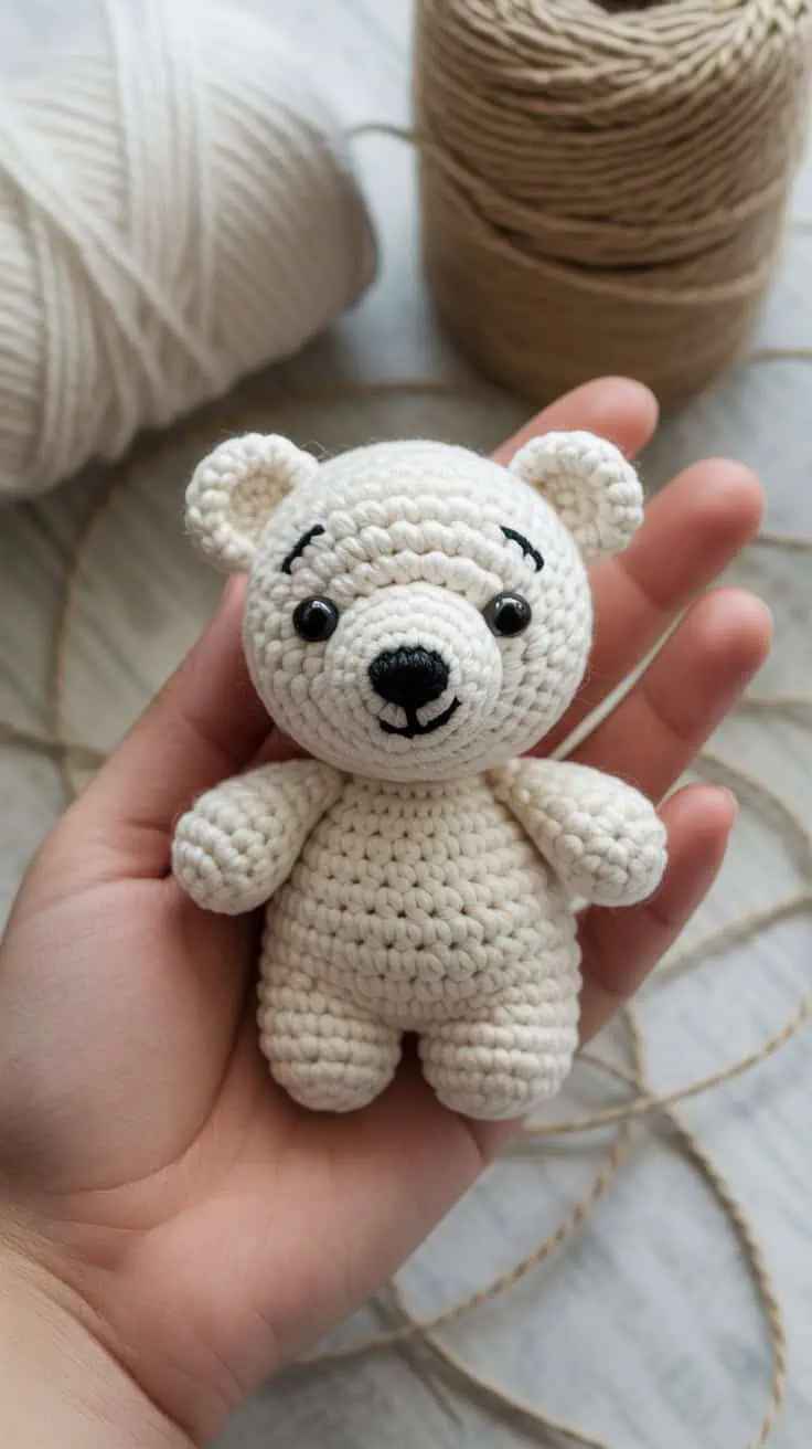 19 Polar Bear Crochet Patterns: Create Adorable Keepsakes for Everyone! 14 a photograph of a small intricately croc KfJ U4qDQYq4ZAn7xh DUQ CHC8KkbnTlGqdIiLCjItnA
