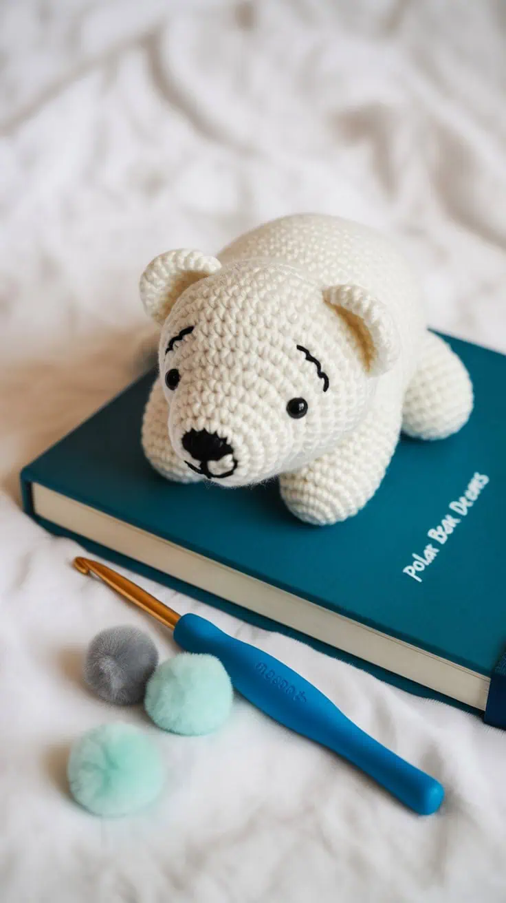 19 Polar Bear Crochet Patterns: Create Adorable Keepsakes for Everyone! 4 a photograph of a white crocheted polar uMypMl1aQ6qdy 8cd6ZXsA VlM2CiRzToGGBjl0jjHj7g