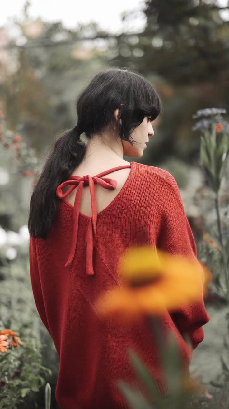 a serene medium shot of a person with
