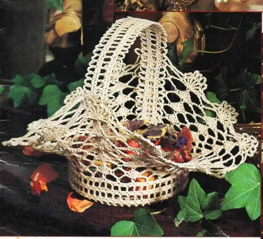 Crochet Flower Girl Basket