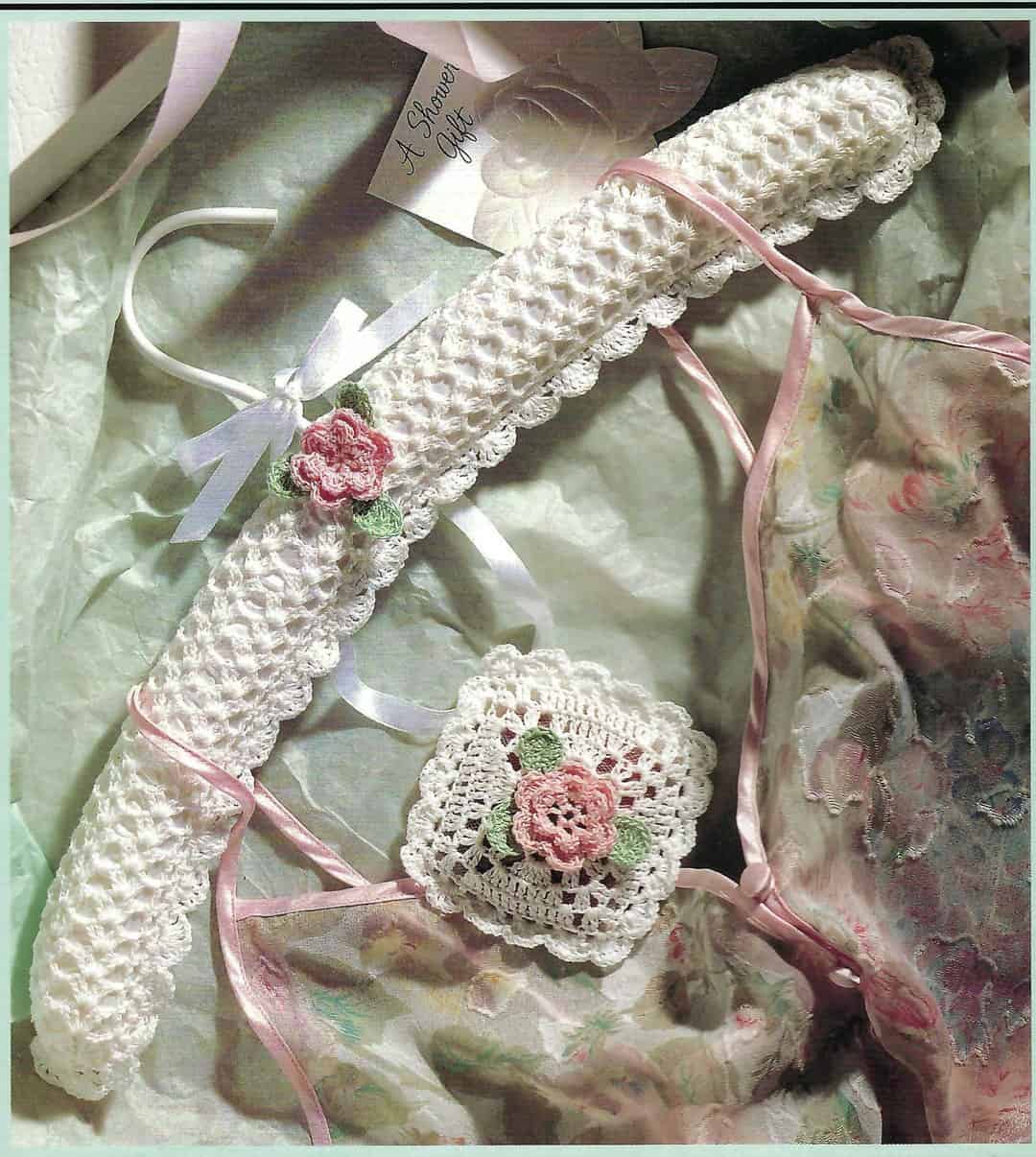 Crochet Coat Hanger Covers to Beautify Your Closet! 8 Vintage Crochet Sachet and Hanger Cover Thread