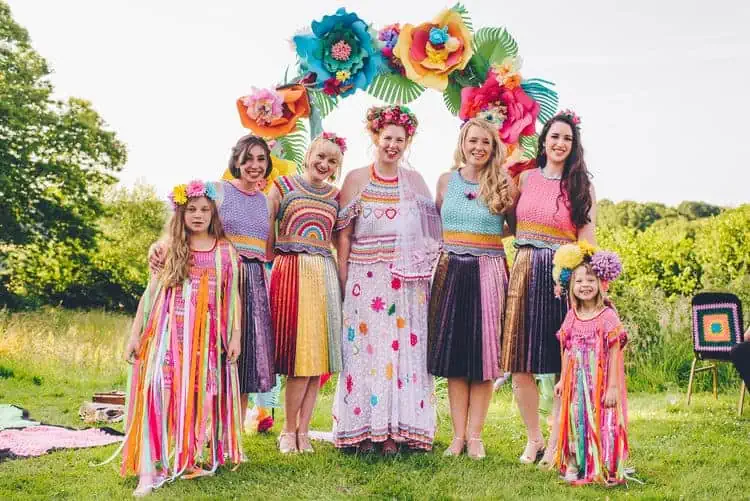 Crochet Bridesmaids Dresses