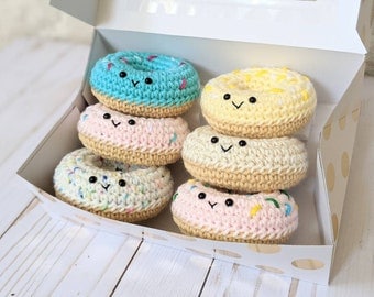 Crochet Pattern: Kawaii Amigurumi Donut Toy Food