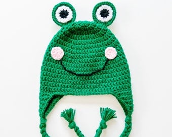 Crochet Frog Beanie Pattern for All Ages
