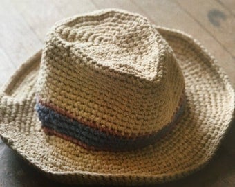 Stetson Style Cowboy Hat Crochet Pattern