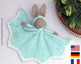 Hattie the Bonnie Bunny Crochet Lovey Pattern