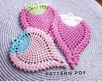Handmade Pineapple Crochet Potholder Pattern PDF