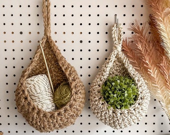 Crochet Hanging Plant Basket Set Pattern