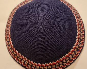 Hand-Knit Jerusalem Kippah: Judaica Crochet Pattern