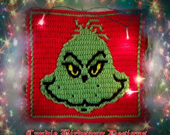 Grinch Themed Holiday Crochet Pattern PDF