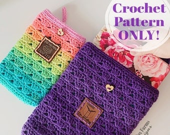Crochet Pattern for Book Sleeve & Ereader Case