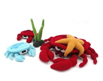 Amigurumi Crochet Pattern - Crabs, Maritime, Zodiac