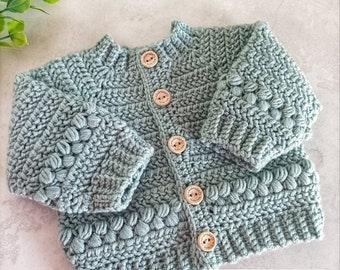 Ayla Cardigan Crochet Pattern for Kids