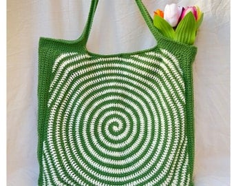 Handmade Spiral Crochet Tote Bag Pattern