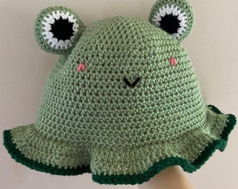 Funky Frog Crochet Hat Pattern