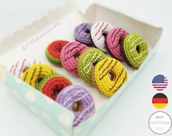 Easy Amigurumi Mini Donuts Crochet Pattern PDF