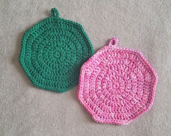 Octagon Crochet Pattern for Kitchen Potholders