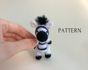 Mini Amigurumi Zebra Crochet Pattern Tutorial