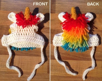 Unicorn Beanie Crochet Pattern for Pets