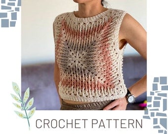 Vibrant Mosaic Vest Crochet Pattern