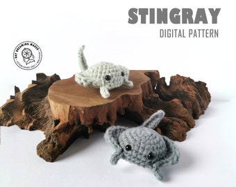 Stingray Amigurumi Crochet Pattern with Hand Variations