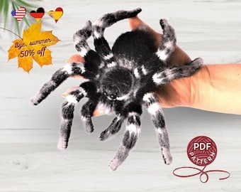 DIY Whiteknee Tarantula Amigurumi Crochet Pattern PDF
