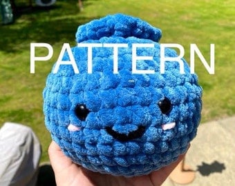 Blueberry Amigurumi Crochet Stuffed Animal Pattern