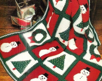 Vintage Christmas Crochet Afghan Pattern