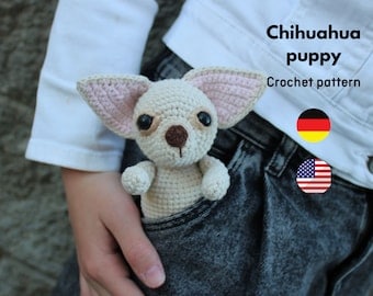 Realistic Chihuahua Puppy Amigurumi Crochet Pattern