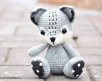Willy the Wolf Amigurumi Crochet Pattern PDF