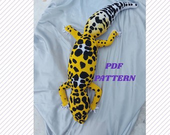 Large Leopard Gecko Crochet Pattern Plush