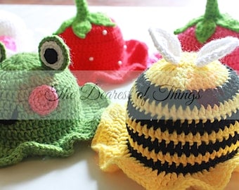 Crochet Bucket Hat Pattern: Newborn to Adult