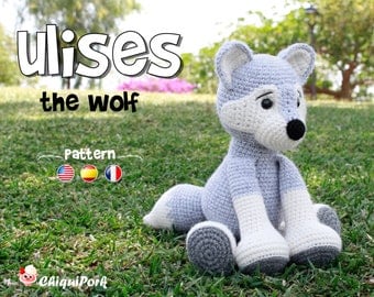 Ulises the Wolf: Crochet Amigurumi Pattern PDF