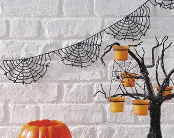 Halloween Bunting Cobweb Crochet Pattern DIY
