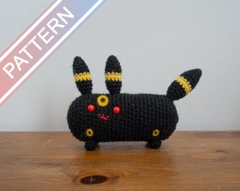 Umbrebean- Umbreon Pokemon Crochet Plush Pattern