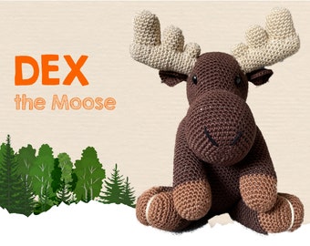 Dex the Moose: Amigurumi Crochet Pattern PDF