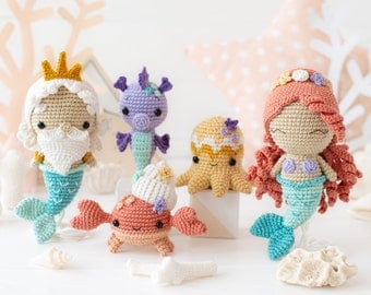Kawaii Ocean Amigurumi: Mermaid & Triton Crochet Patterns