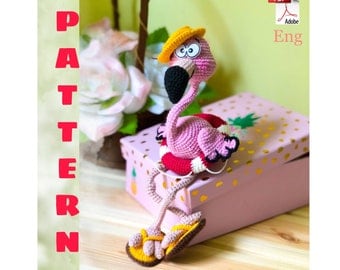 DIY Crochet Flamingo Amigurumi Pattern in English