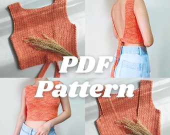Ivy Textured Open-Back Crochet Pattern