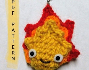 Fiery Spirit Crochet Keychain Pattern