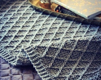 Stitches of Silver: Customizable Crochet Afghan Pattern