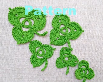 Irish Shamrock Crochet Pattern with Floral Motifs