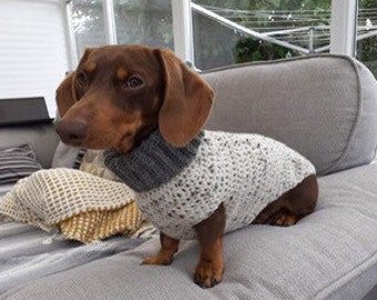 Crochet Pattern for Dachshund Sweater/Jumper
