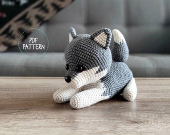 Howl the Wolf Amigurumi Crochet Pattern"