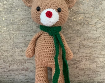 Rudolph the Red-Nosed Reindeer Crochet Pattern