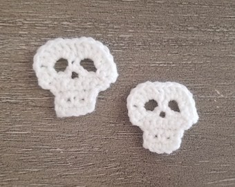 Skull Applique Crochet Pattern for Halloween