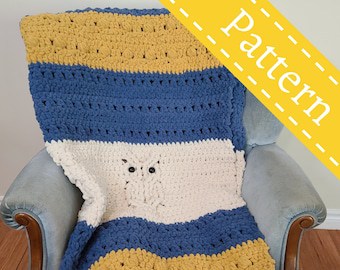 Crochet Your Own Night Owl Blanket Pattern