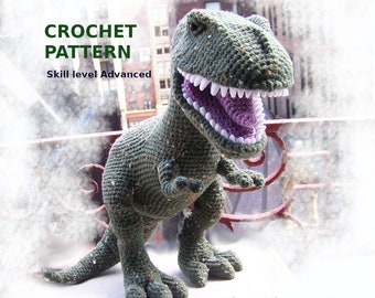 Advanced T-Rex Dinosaur Amigurumi Crochet Pattern