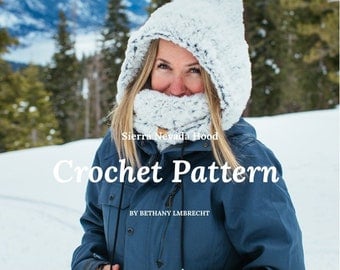 Crochet Pattern for Balaclava Hooded Face Mask Cowl