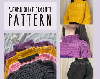 Autumn Olive Oversized Pullover Crochet Pattern